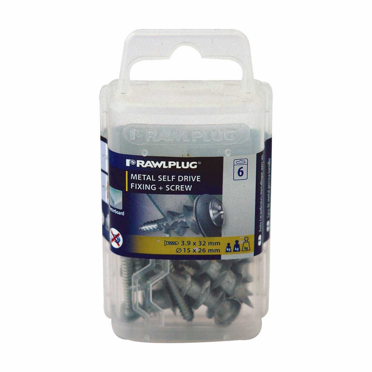 Rawlplug Metal Self Drive pack of 6