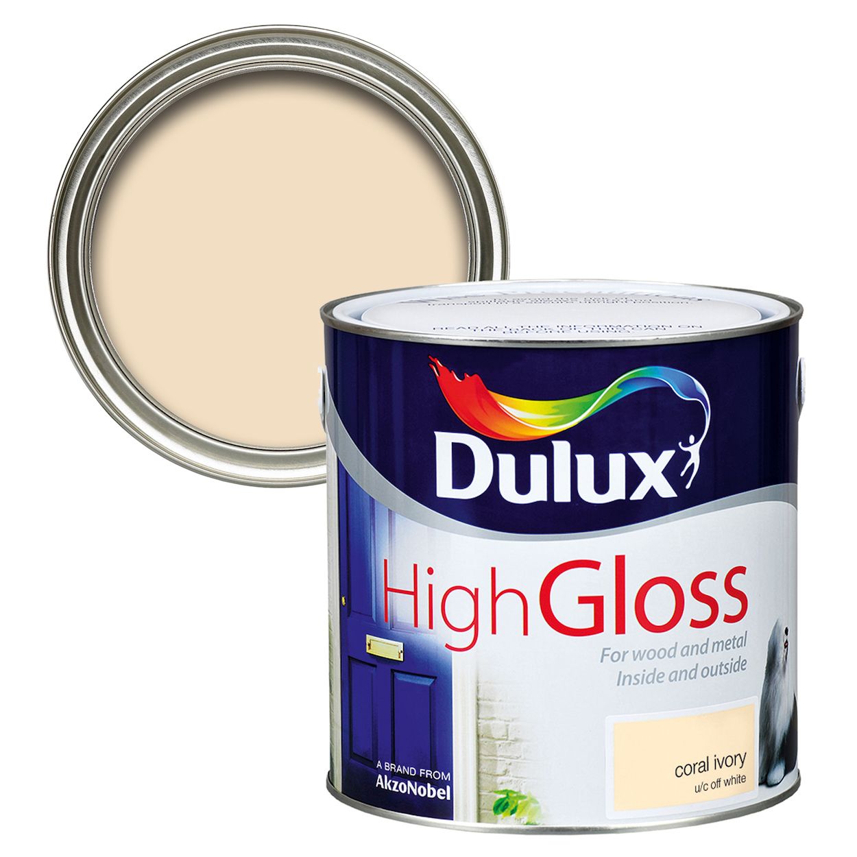 Dulux High Gloss Coral Ivory 2.5L