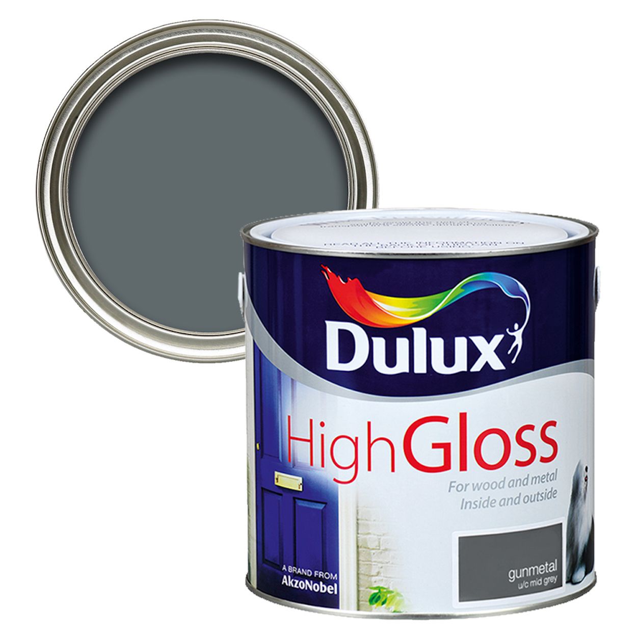 Dulux High Gloss Gunmetal 2.5L