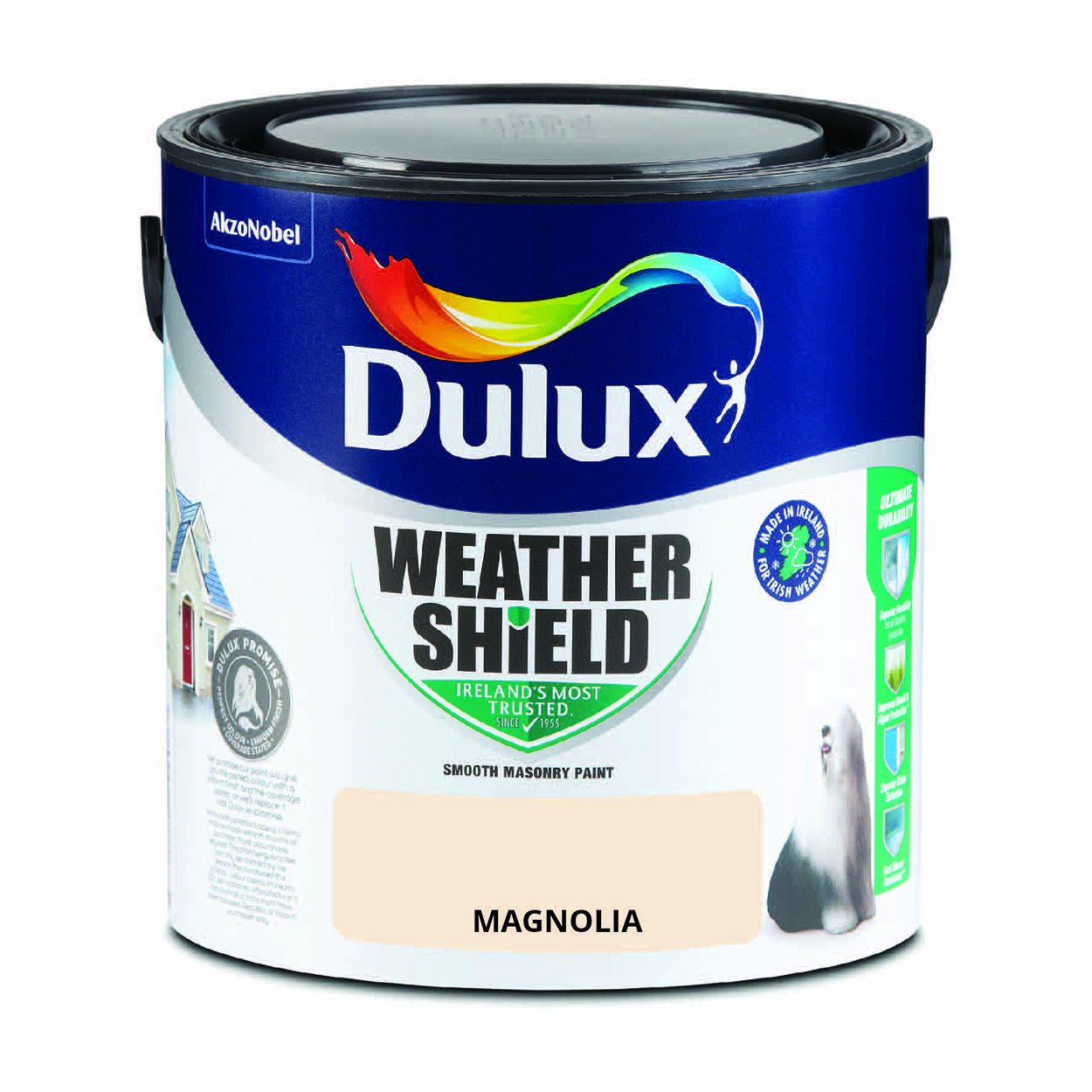 Dulux Weathershield Smooth Masonry Magnolia 2.5L