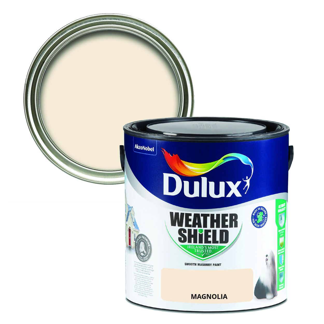 Dulux Weathershield Smooth Masonry Magnolia 2.5L