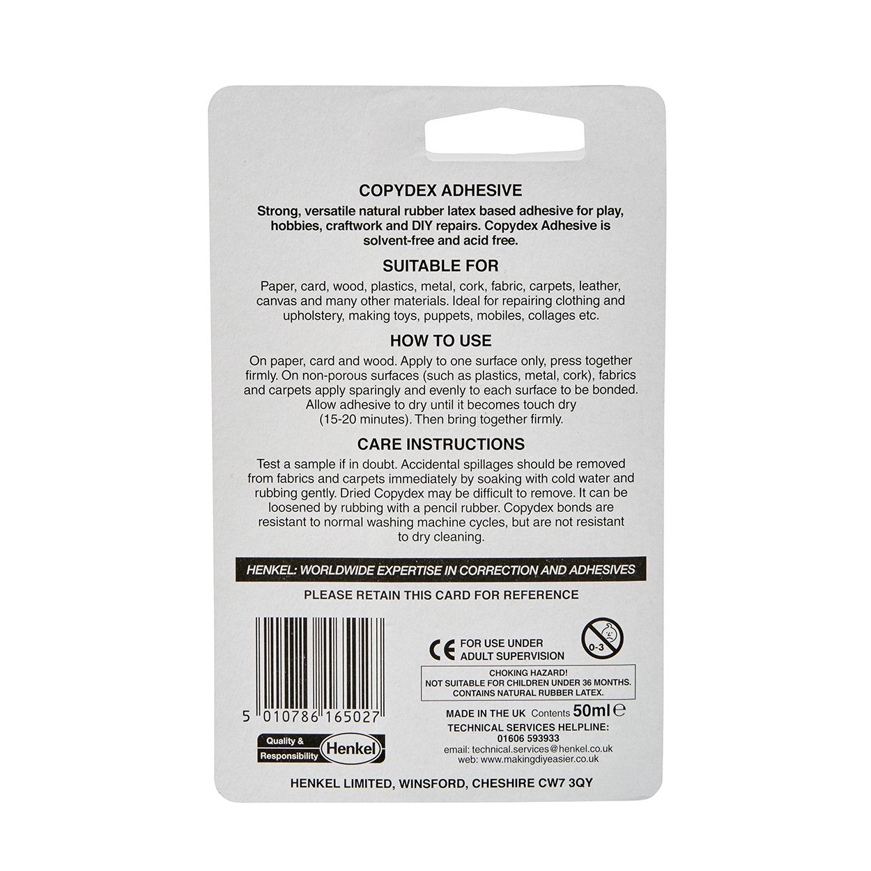 Copydex Adhesive Tube 50ml