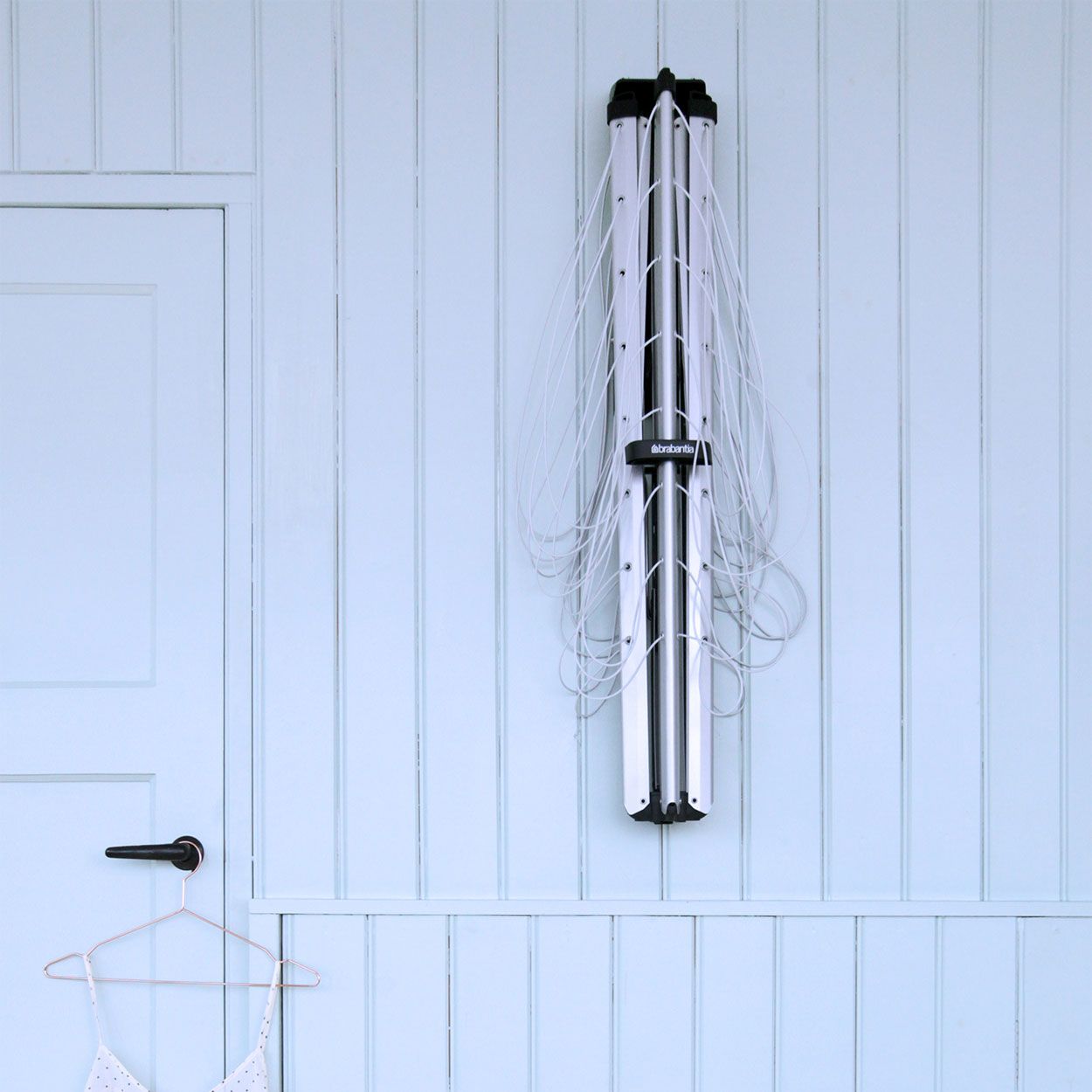 Brabantia Retractable Wallfix 24m Washing Line with Protection Cover