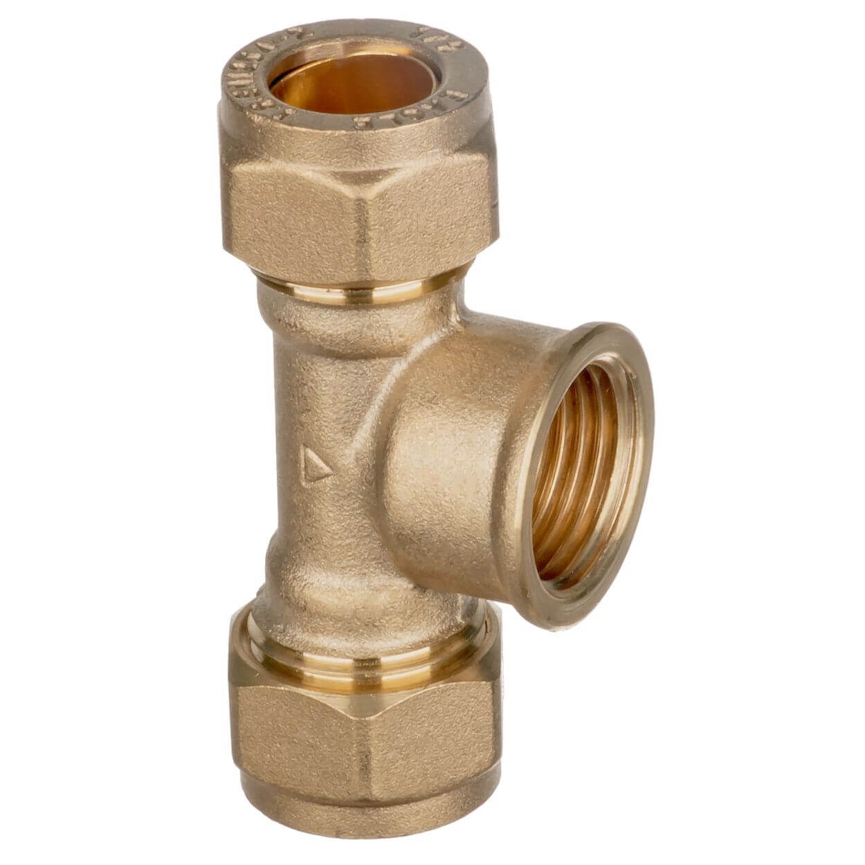 Compression Fittings - 1/2" Equal Tee c/w 1/2" F.I. Branch 330