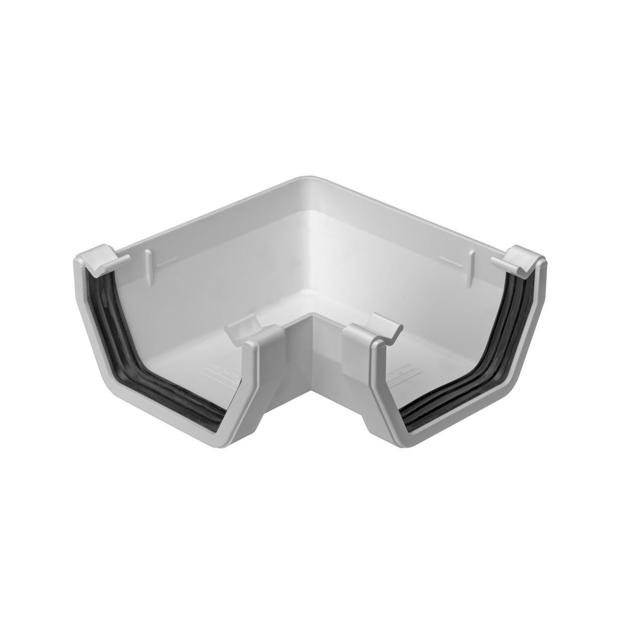 Gutter - White Square 90 Deg Gutter Angle