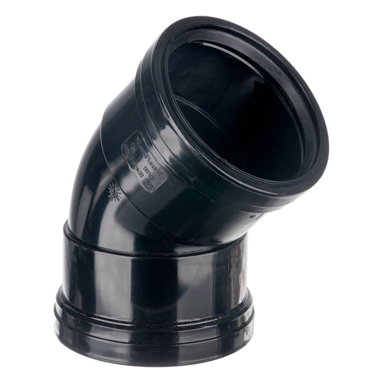Soil Pipe & Fittings - 4" x 45 Deg. Double Socket Soil Bend | Woodie's