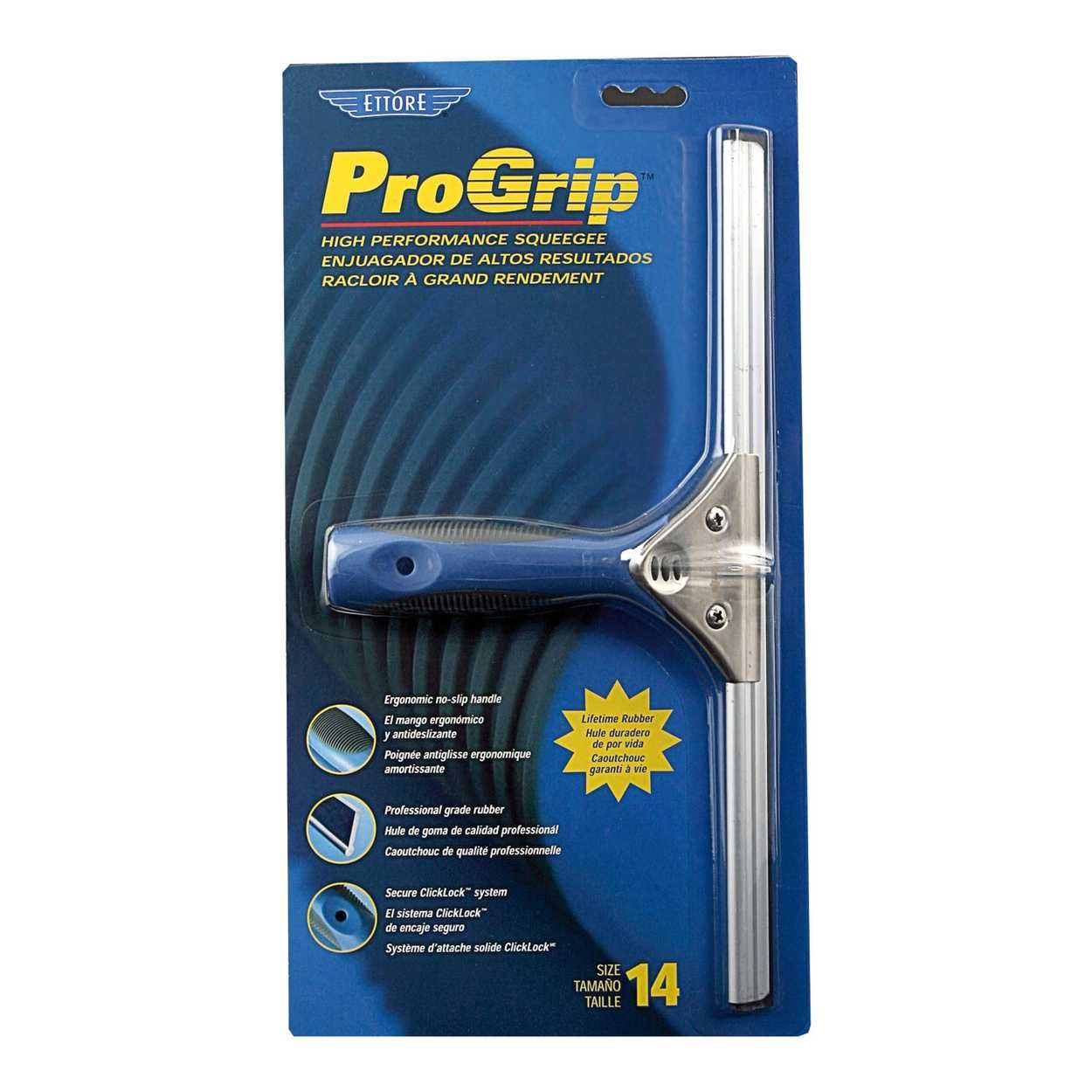 Ettore Pro Grip Square  Squeegee 14inch