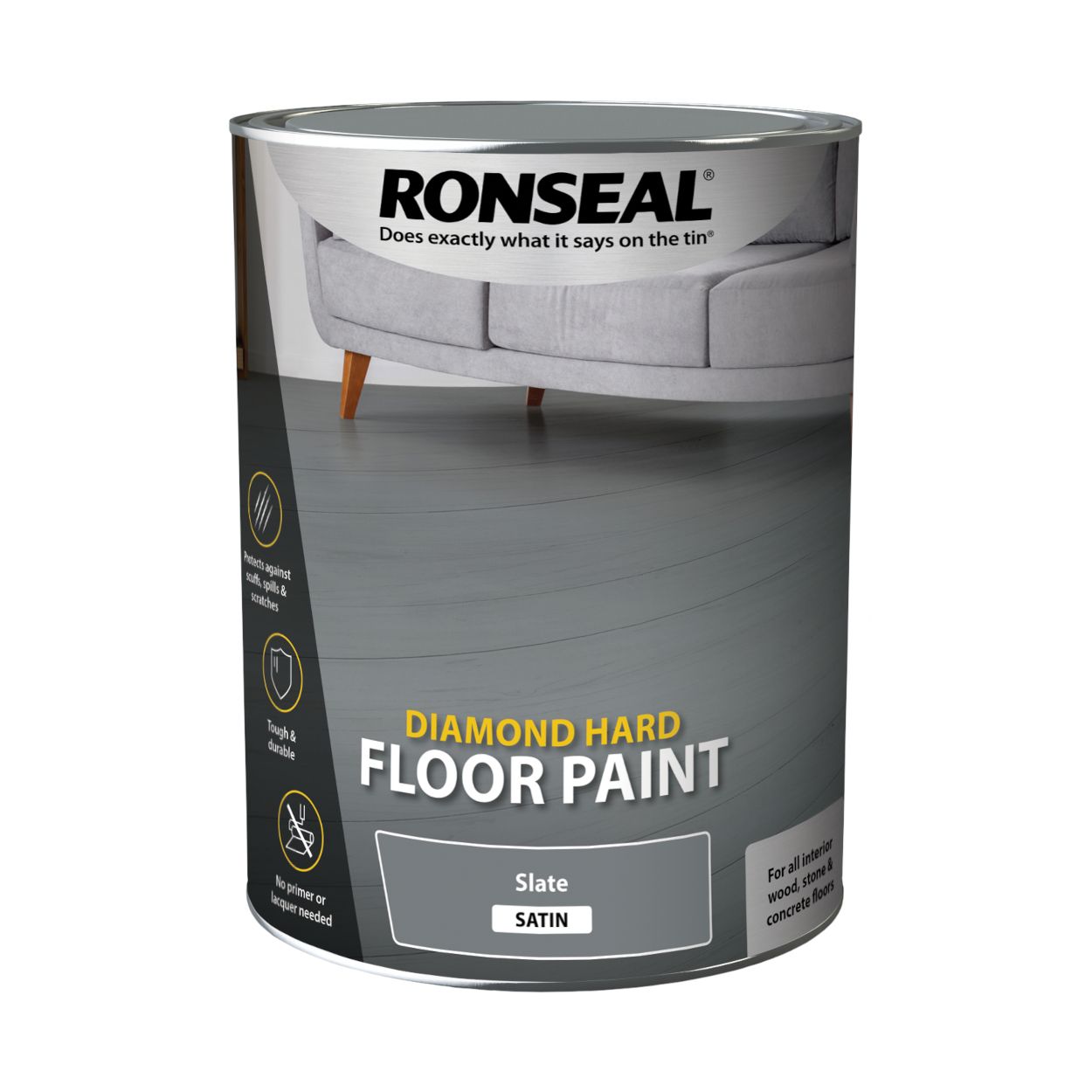 Ronseal 5 Litre  Diamond Hard Floor Paint Slate