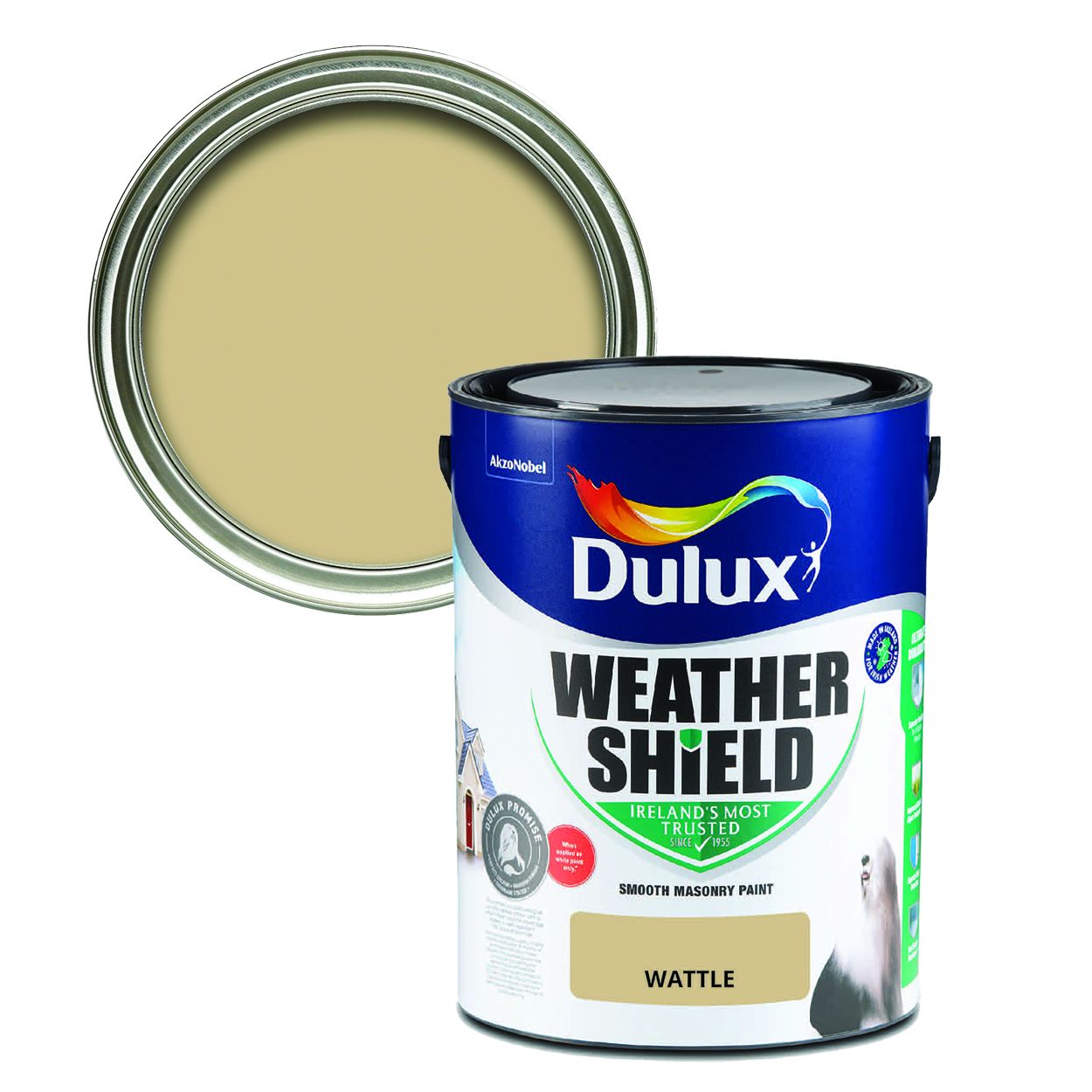 Dulux Weathershield Smooth Masonry Wattle 5L