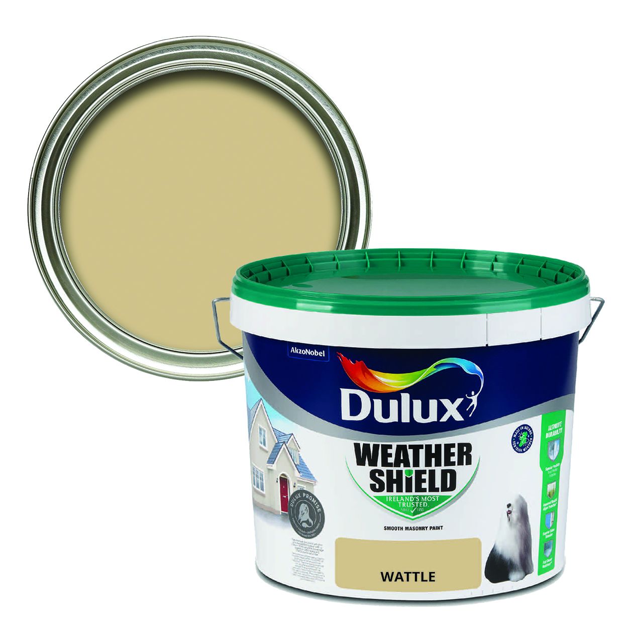 Dulux Weathershield Smooth Masonry Wattle 10L