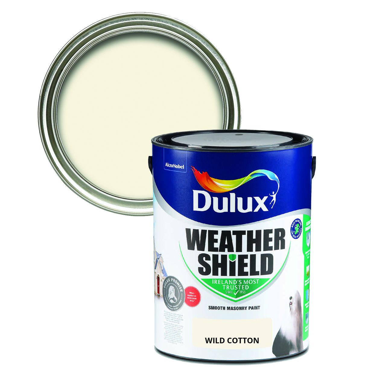 Dulux Weathershield Smooth Masonry Wild Cotton 5L