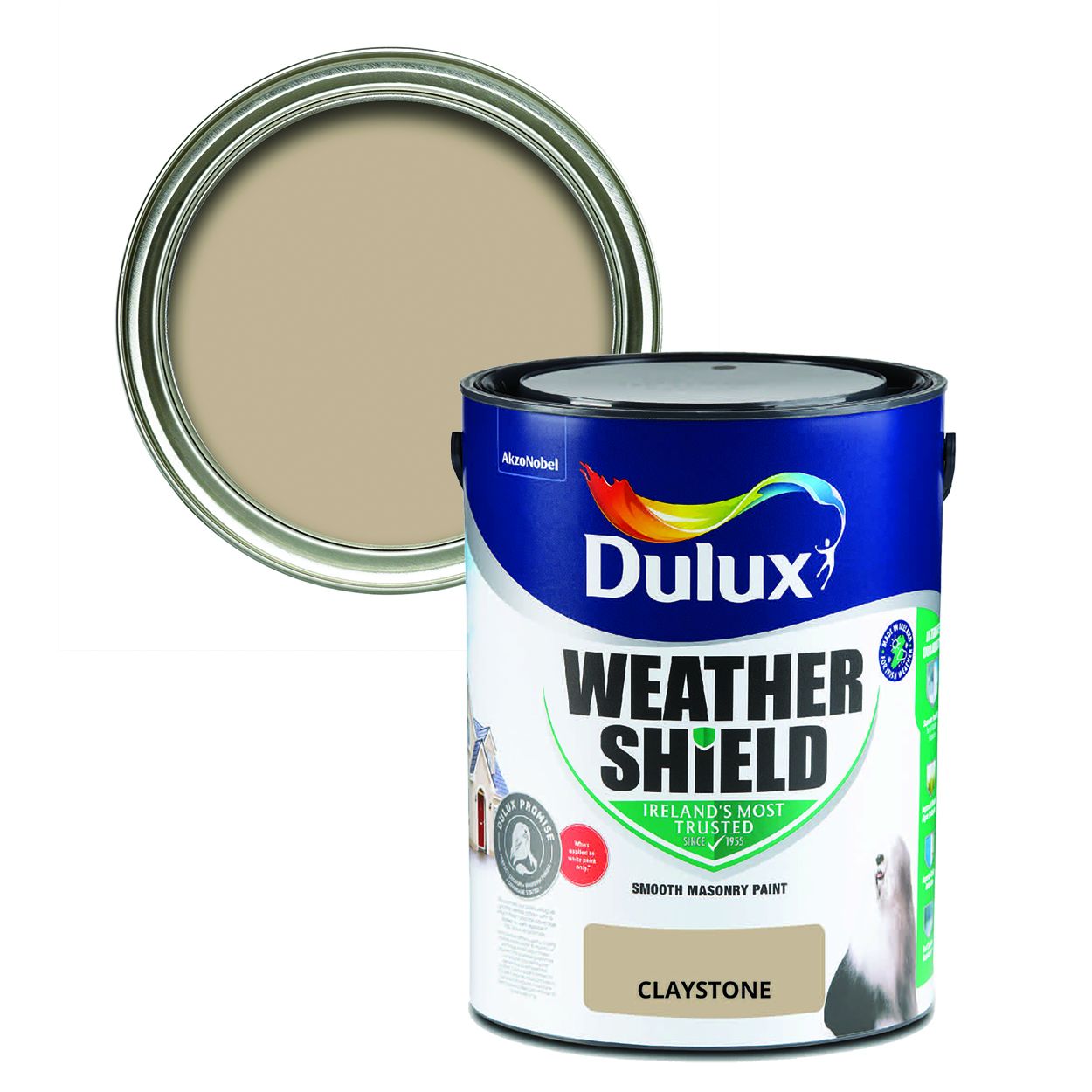 Dulux Weathershield Smooth Masonry Claystone 5L