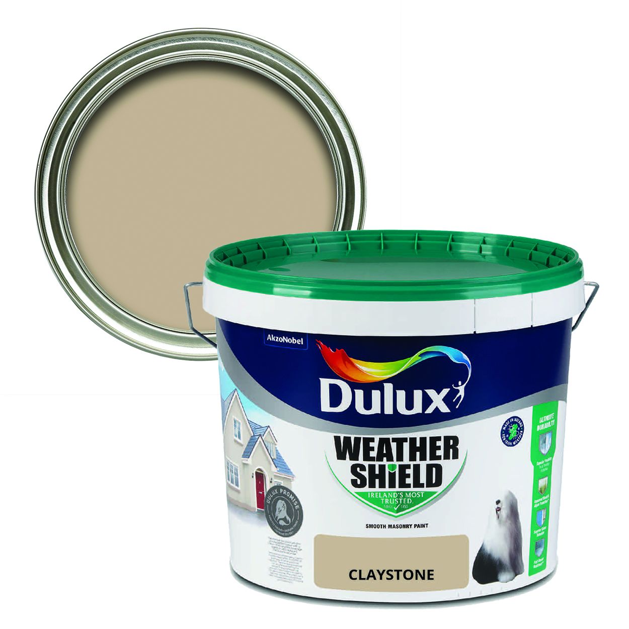 Dulux Weathershield Smooth Masonry Claystone 10L