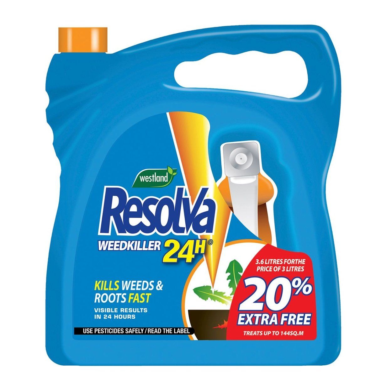 Resolva 24H Ready To Use Weedkiller (+33% Free)