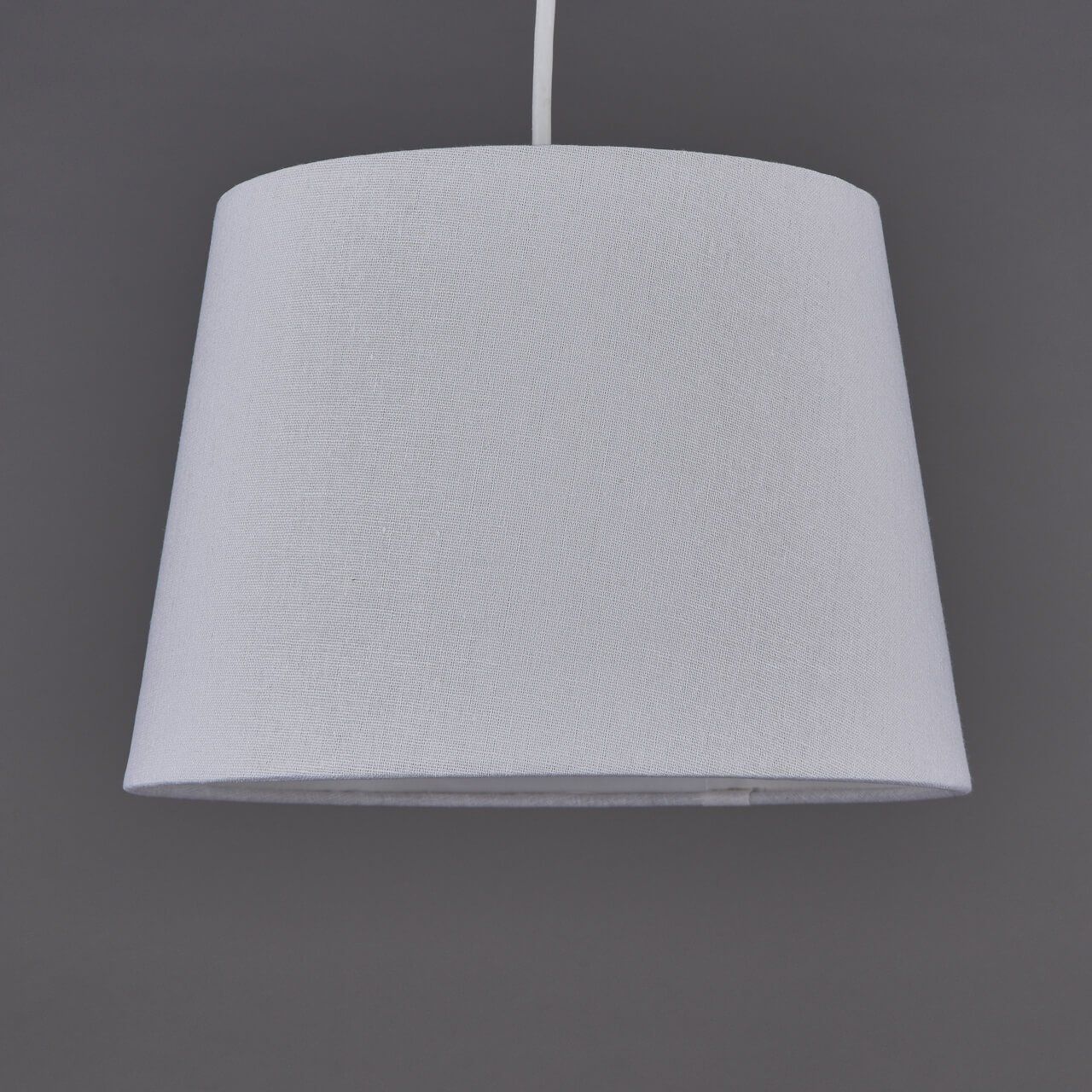 25cm Tapered Drum White Shade