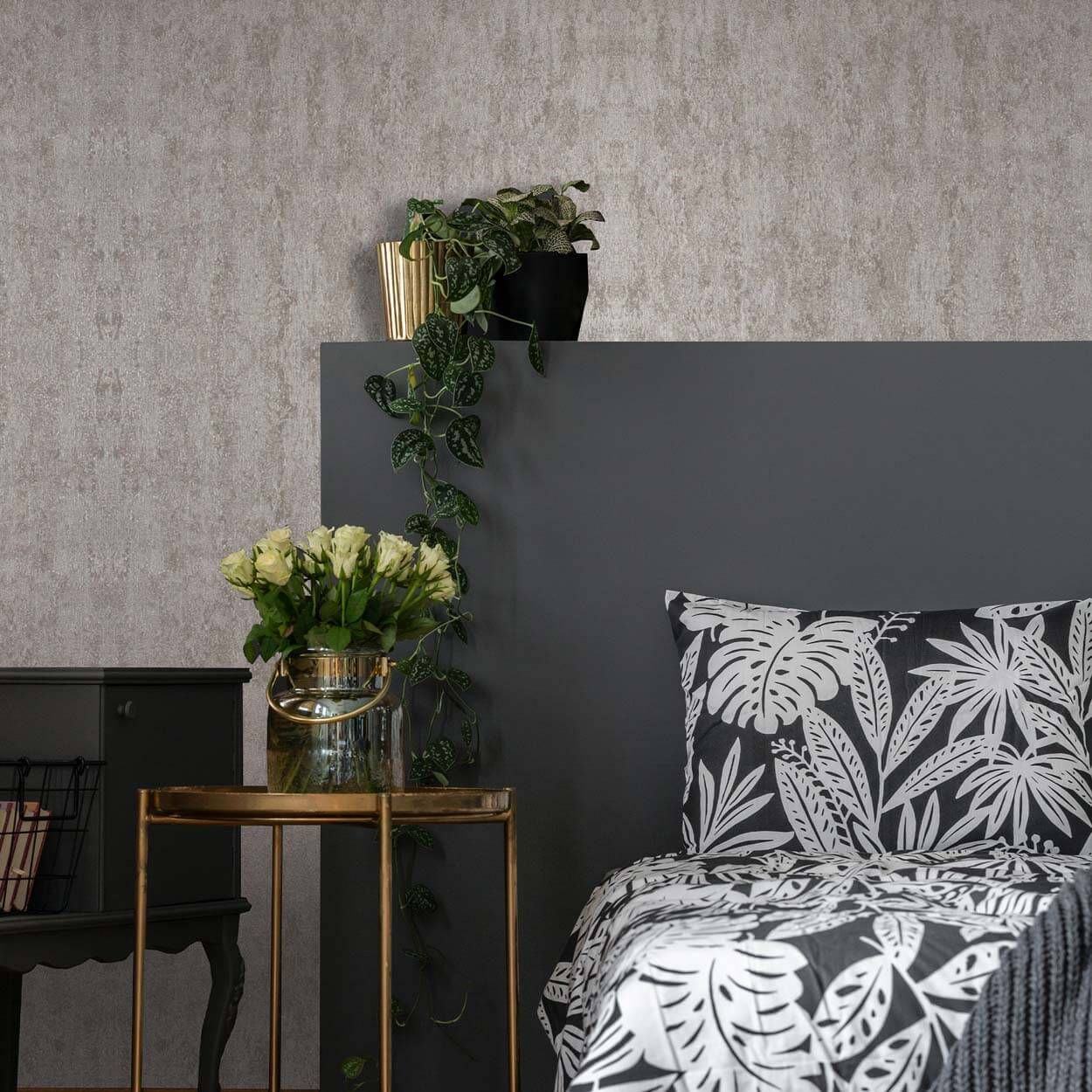 Superfresco Easy Molten Pale Gold Wallpaper