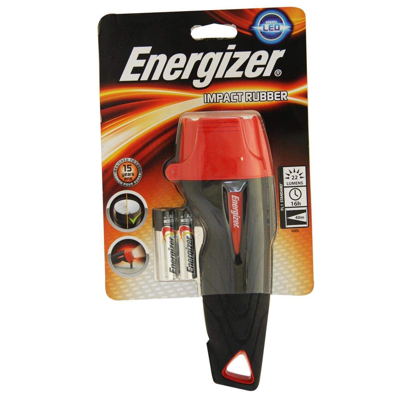Energizer Impact LED Torch 2AA