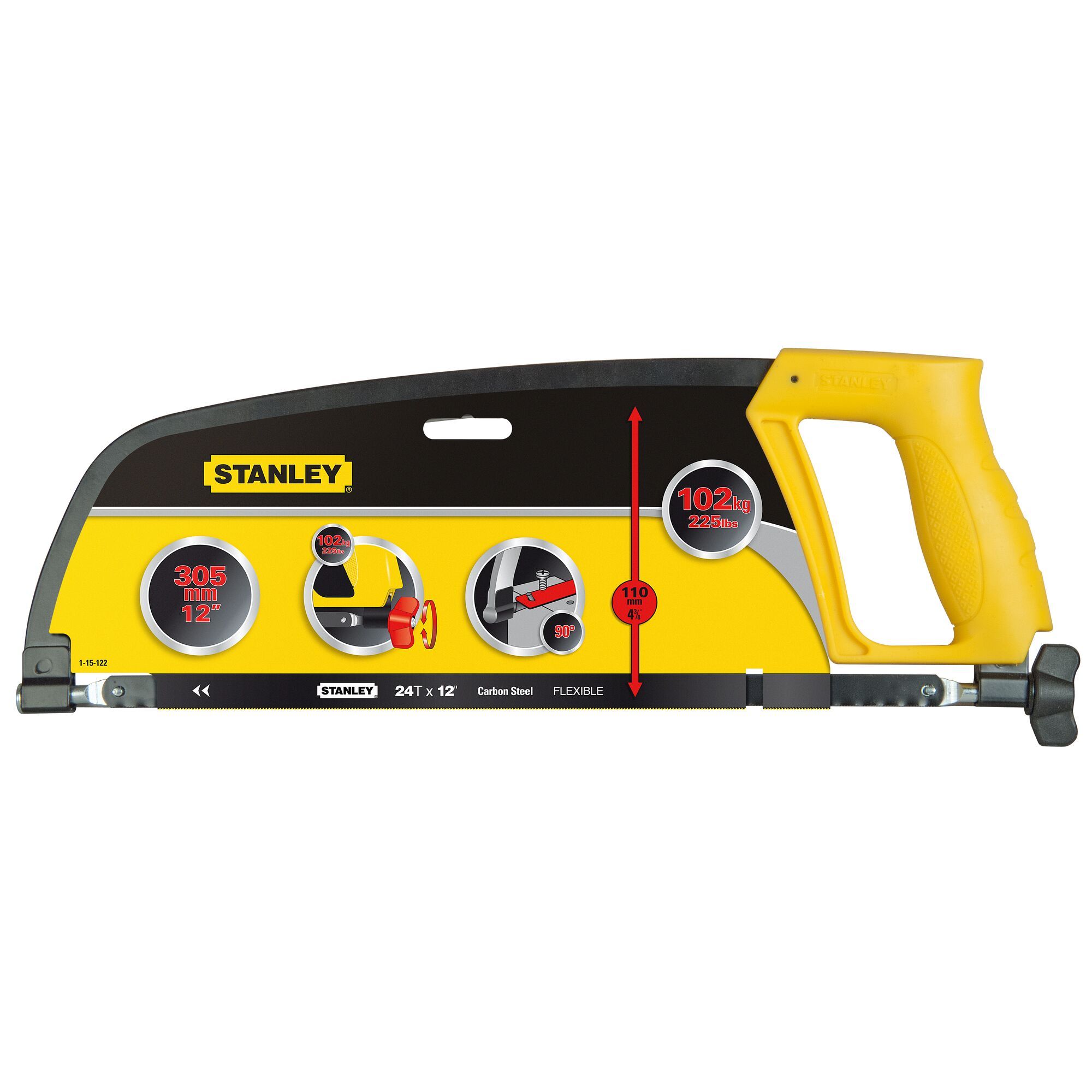 Stanley Enclosed Grip Hacksaw
