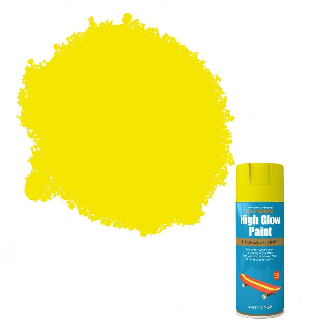 Rust-Oleum High Glow Paint Yellow 400ml
