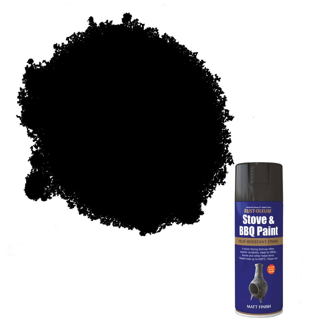 Rust-Oleum Stove and BBQ Paint Black 400ml