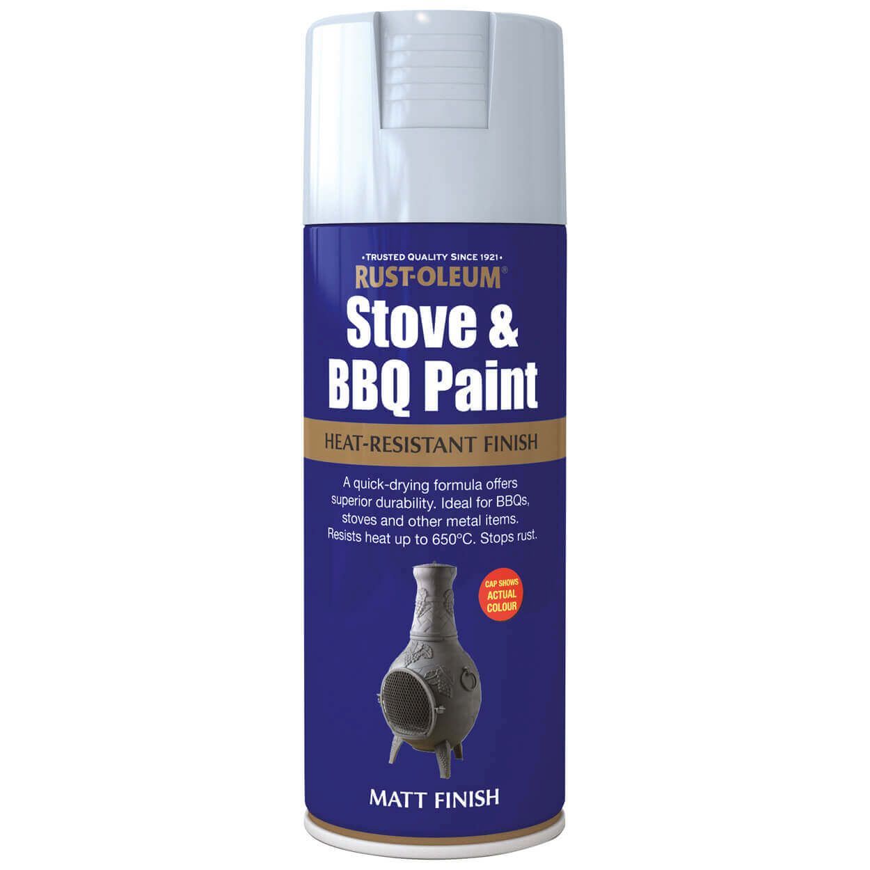 Rust-Oleum Stove and BBQ Paint Silver 400ml