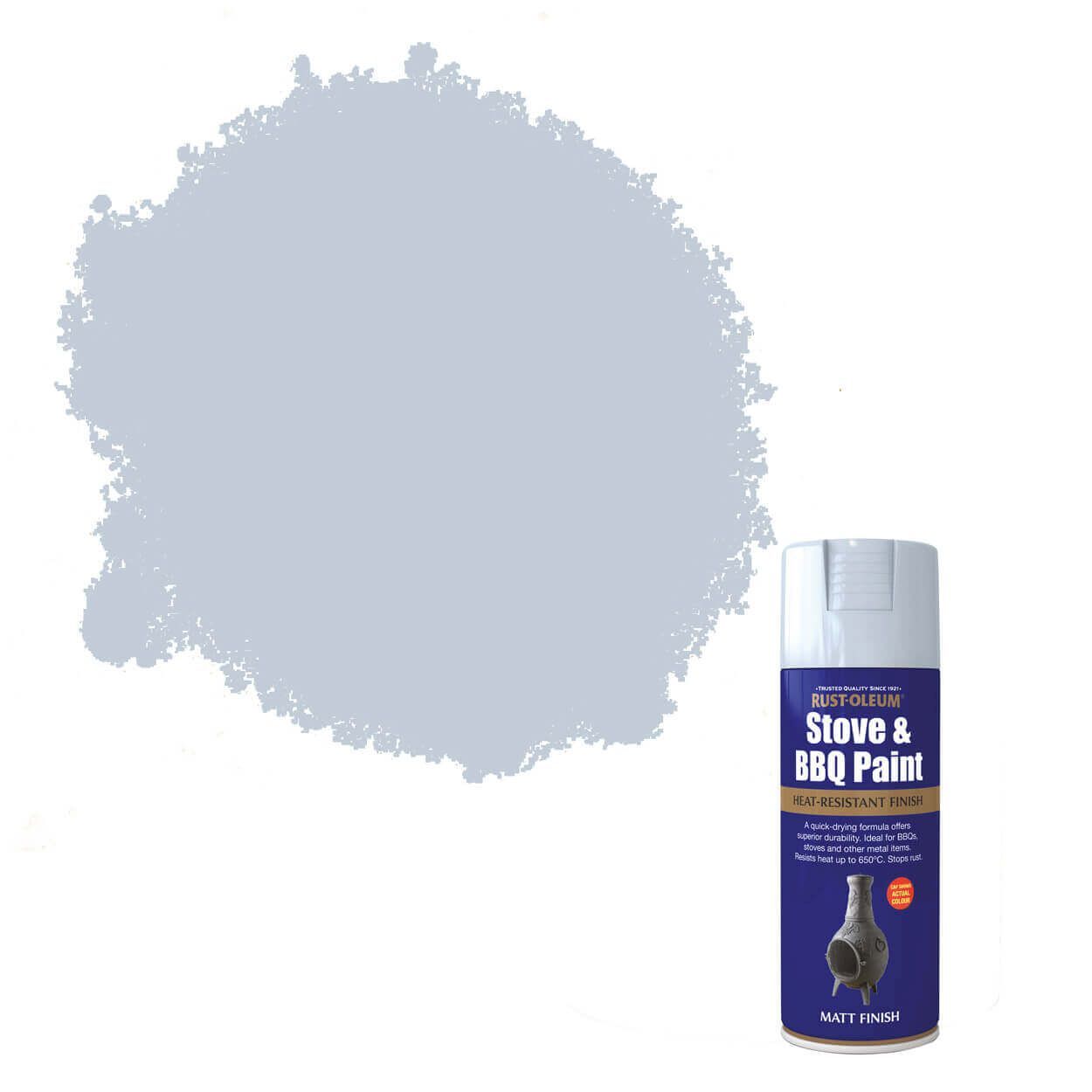 Rust-Oleum Stove and BBQ Paint Silver 400ml