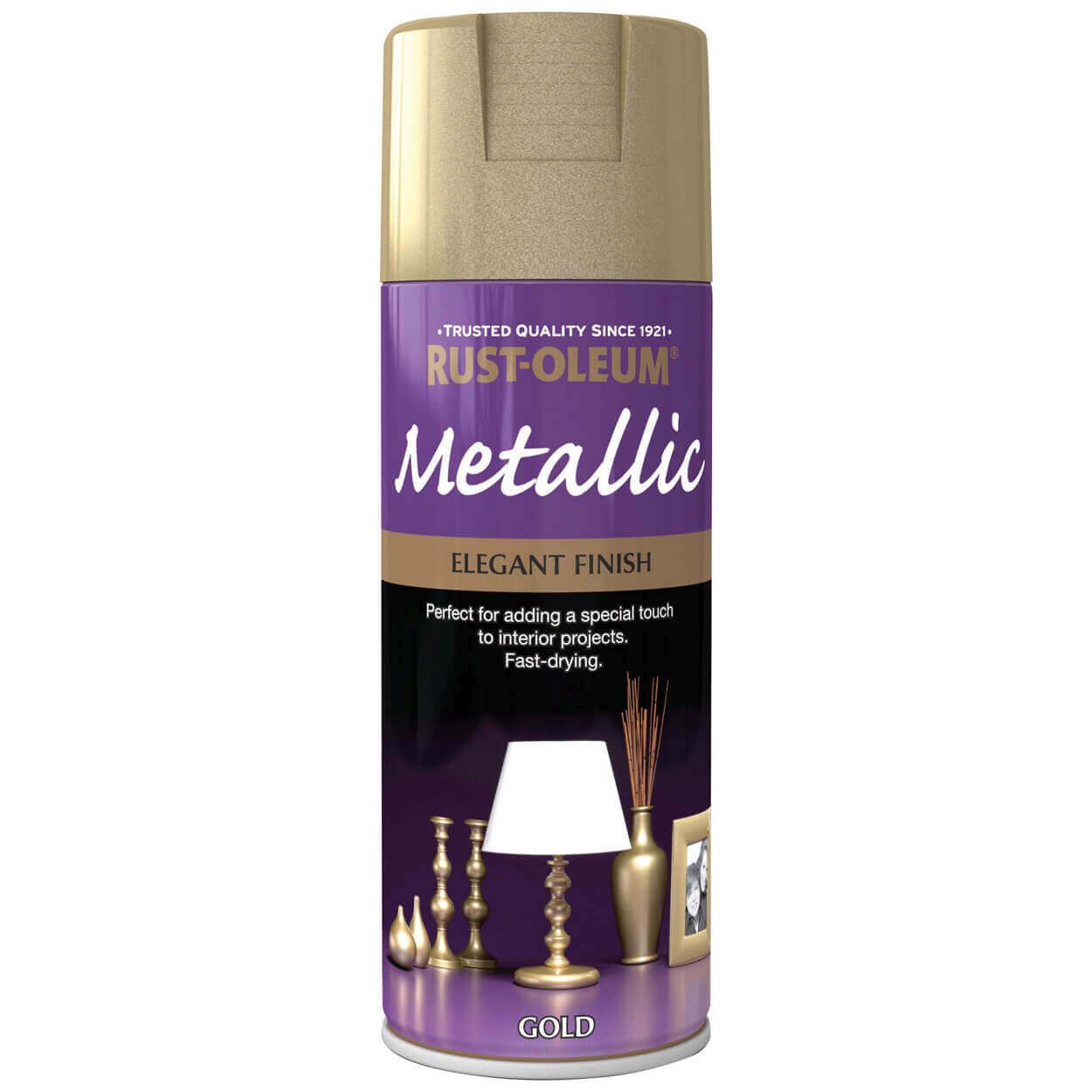 Rust-Oleum Metallic Spray Paint Gold 400ml