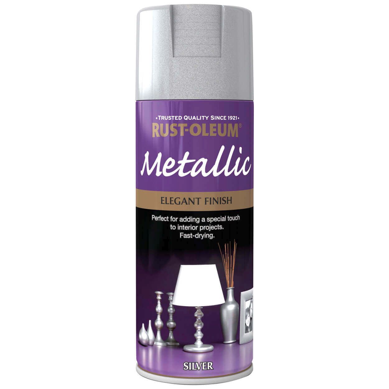 Rust-Oleum Metallic Spray Paint Silver 400ml