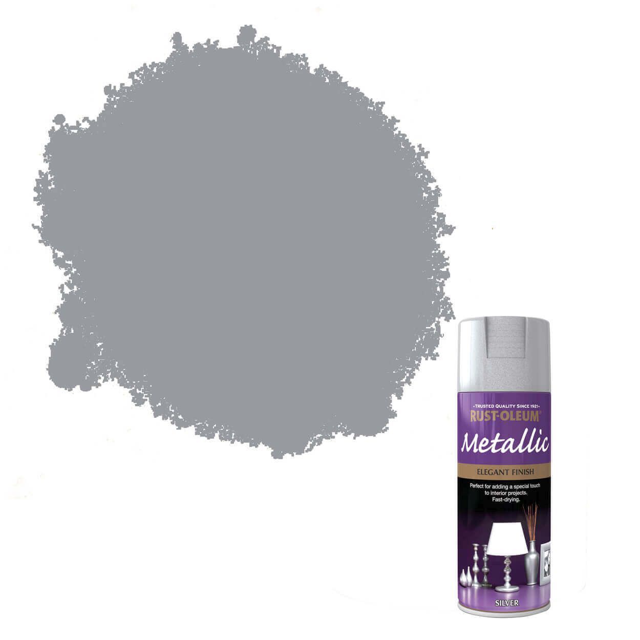 Rust-Oleum Metallic Spray Paint Silver 400ml