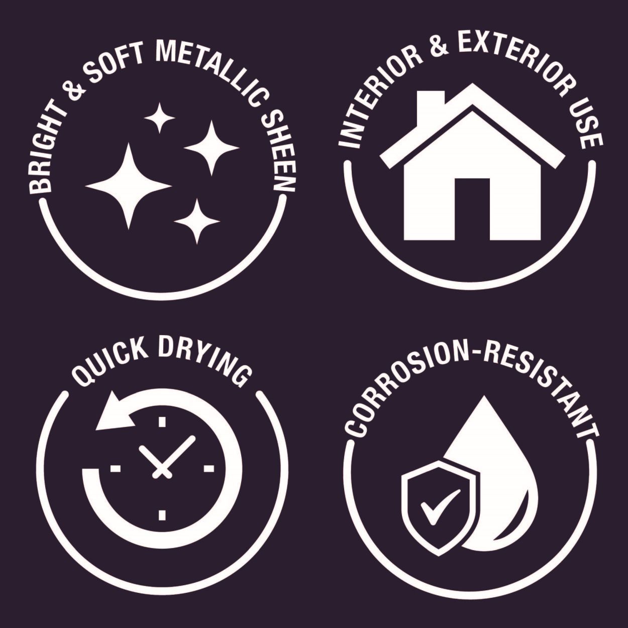 Rust-Oleum Metallic Spray Paint Silver 400ml