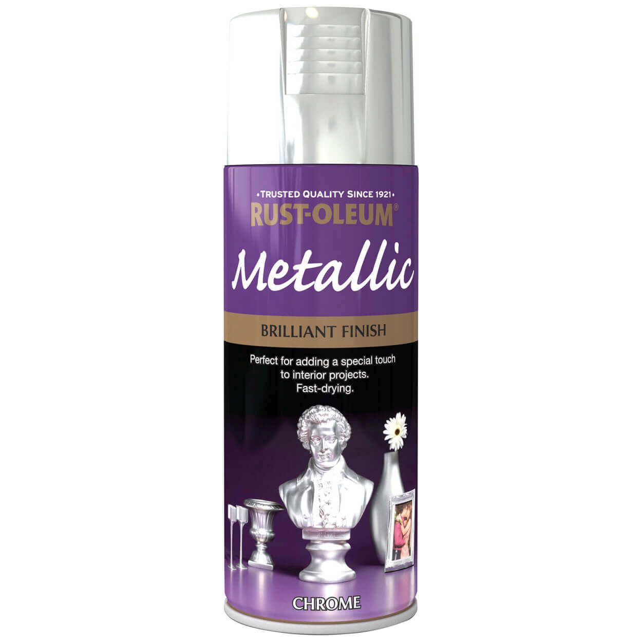 Rust-Oleum Metallic Spray Paint Chrome 400ml