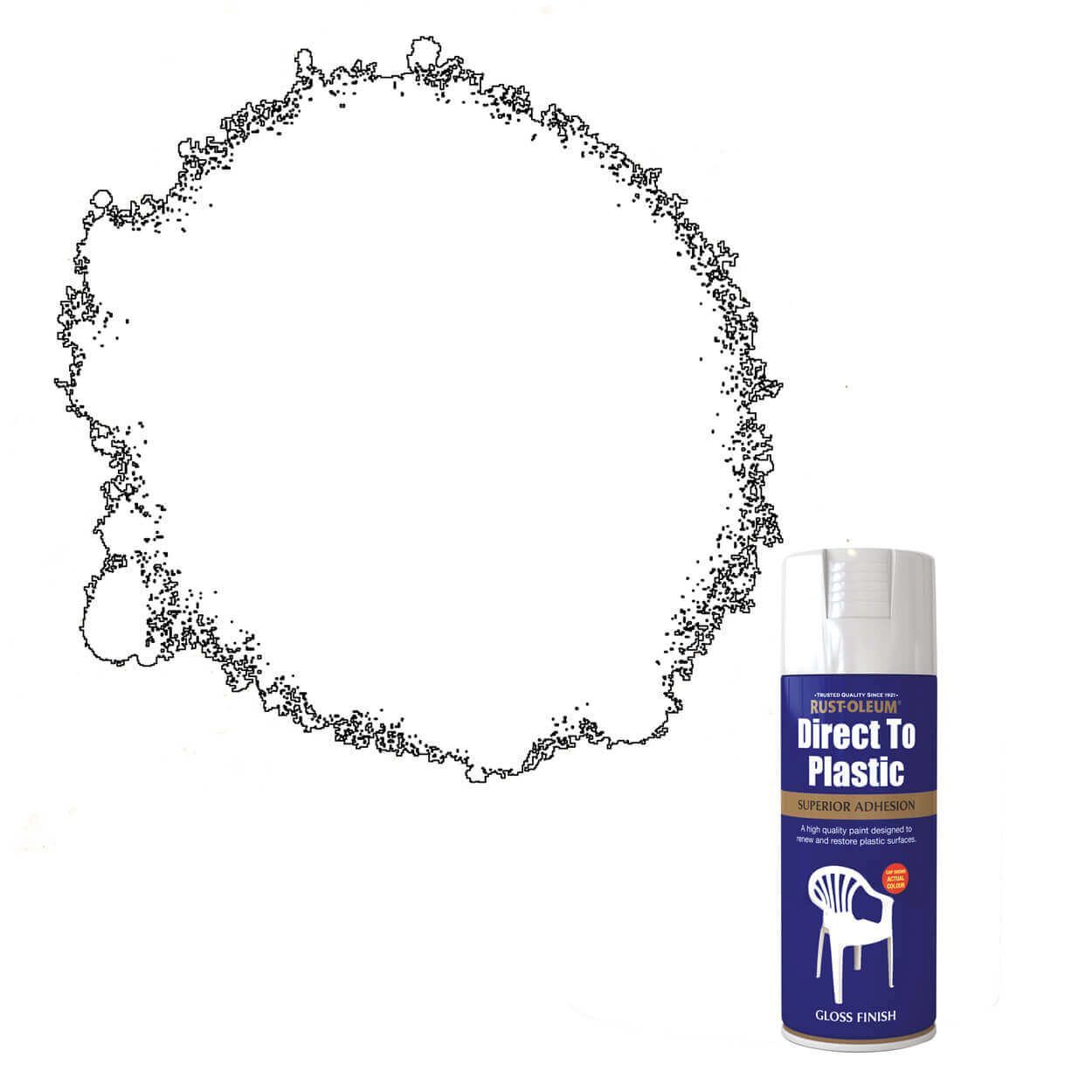 Rust-Oleum Direct to Plastic White 400ml