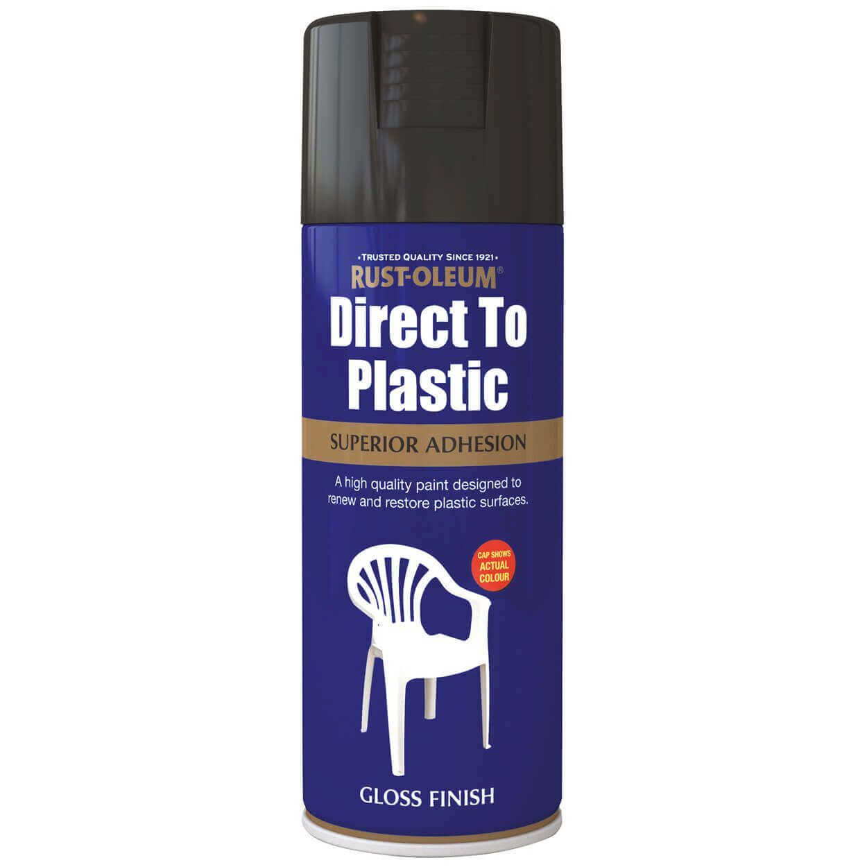 Rust-Oleum Direct to Plastic Black 400ml