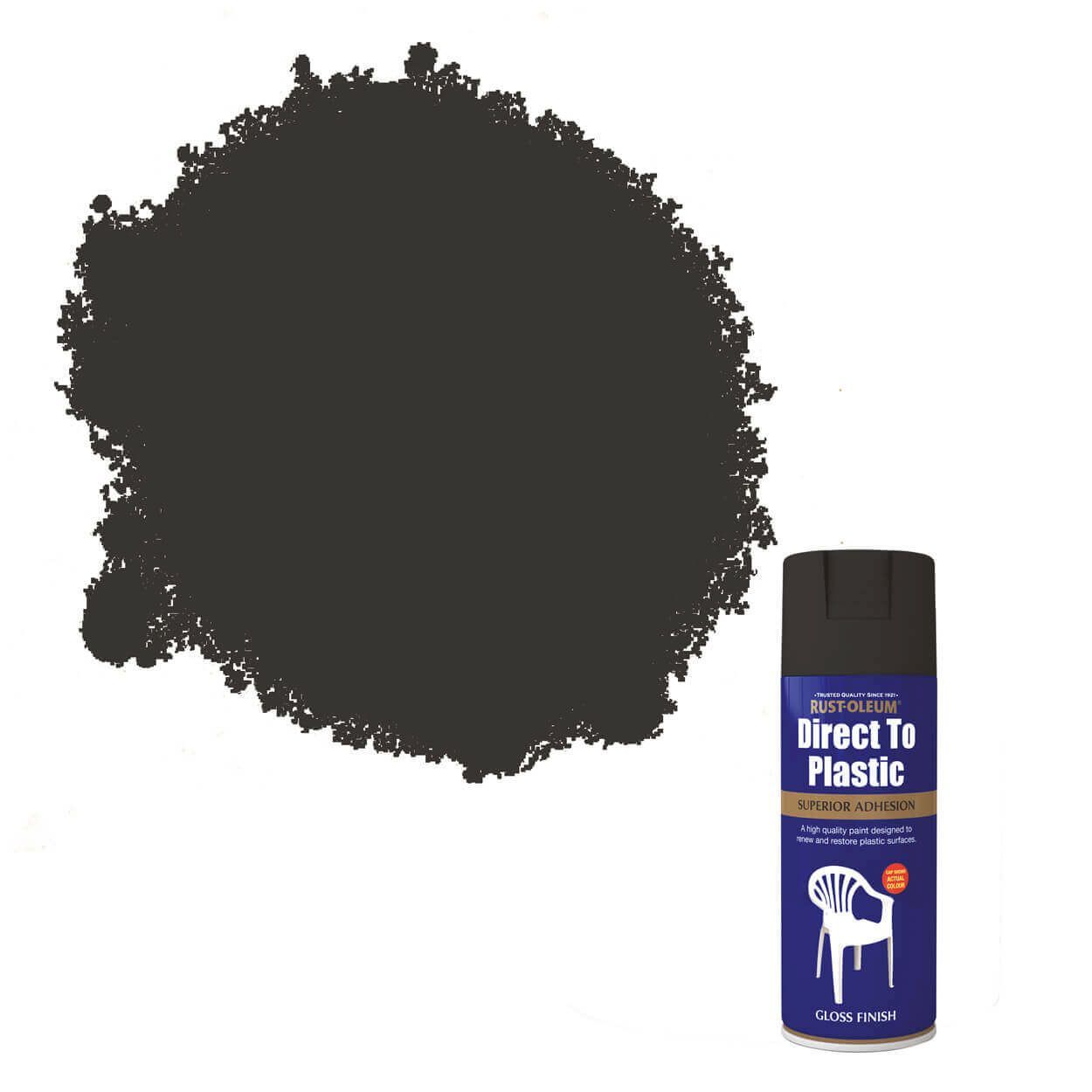 Rust-Oleum Direct to Plastic Black 400ml