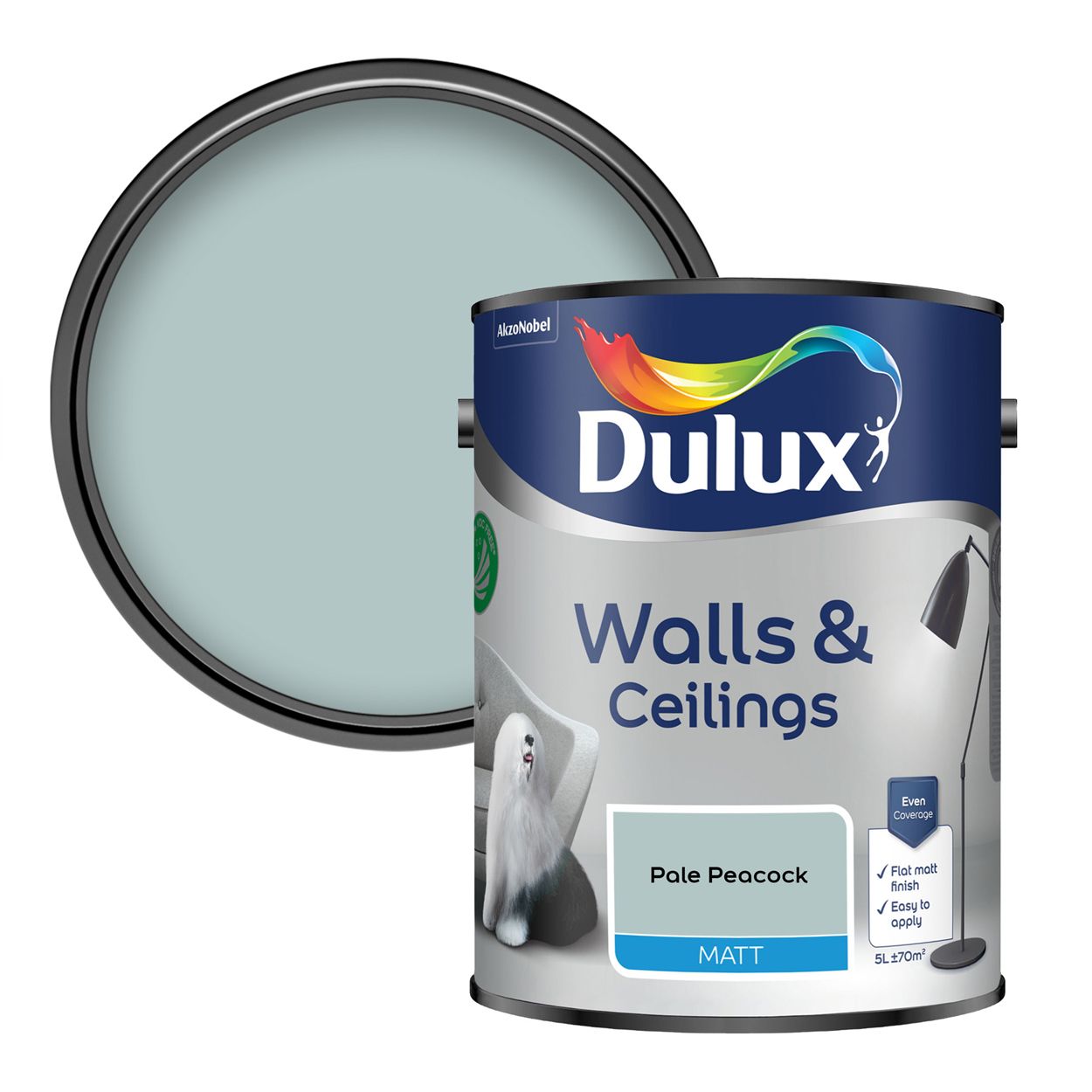 Dulux Vinyl Matt Pale Peacock 5L