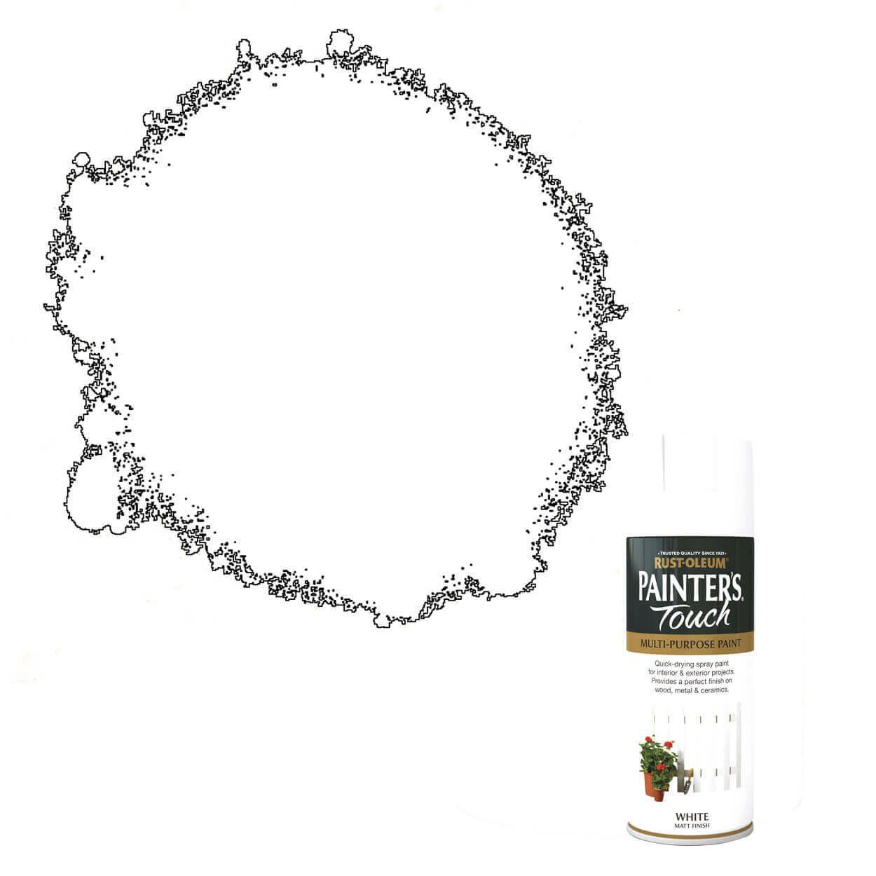 Rust-Oleum Painter's Touch Flat White 400ml