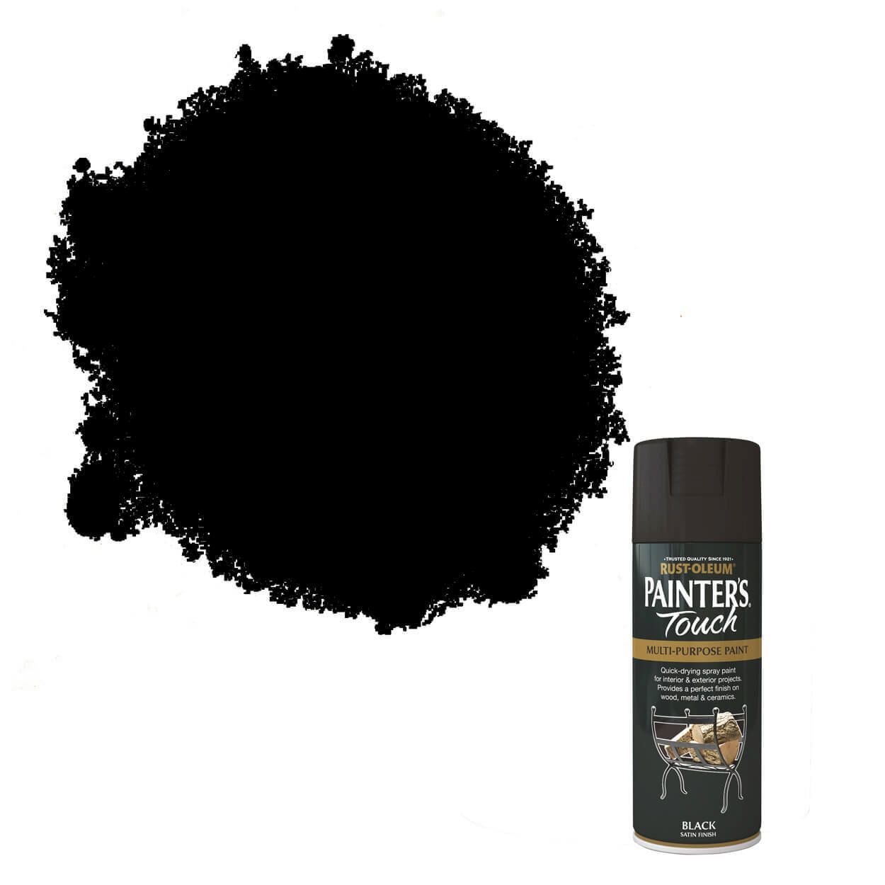 Rust-Oleum Painter's Touch Satin Black 400ml