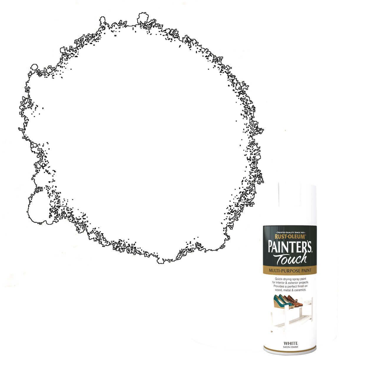 Rust-Oleum Painter's Touch Satin White 400ml