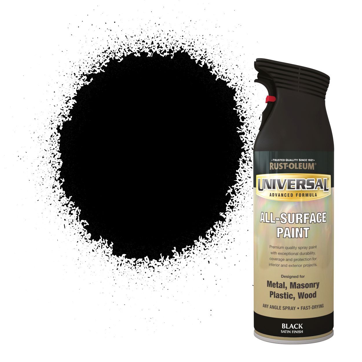 Rust-Oleum Universal All-Surface Spray Paint Satin Black