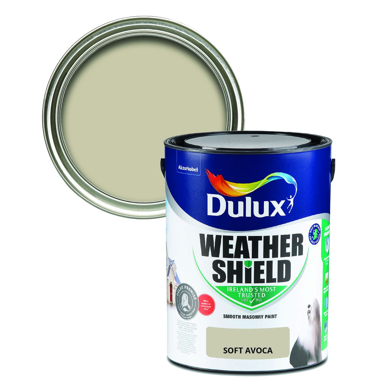Dulux Weathershield Smooth Masonry Soft Avoca 5L