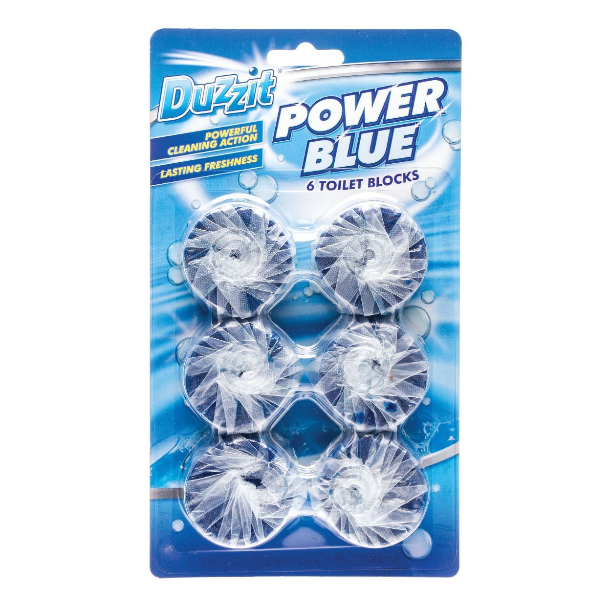 Duzzit Power Blue Toilet Block 6 Pack