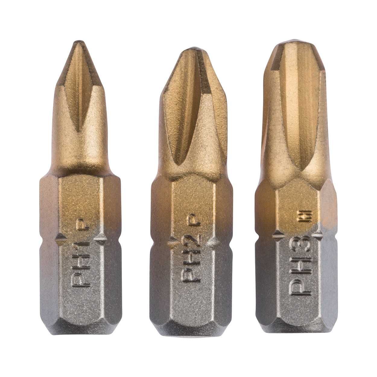 Bosch Titanium S/Driver Bit Ph 3Pc