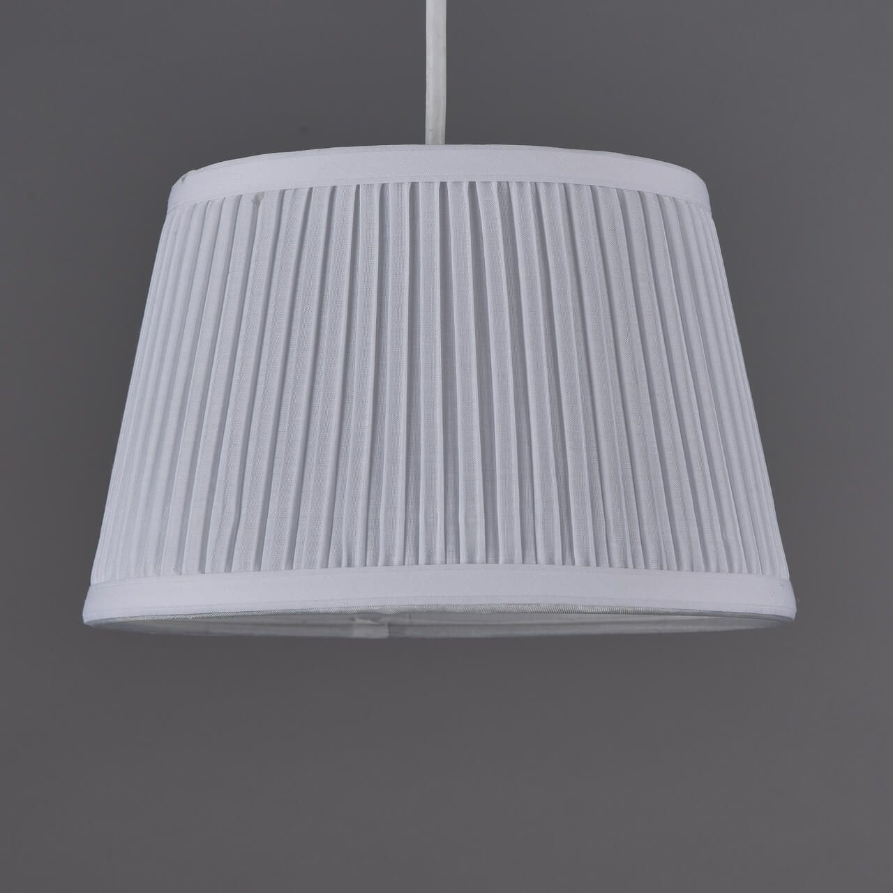 25cm Pleated White Shade