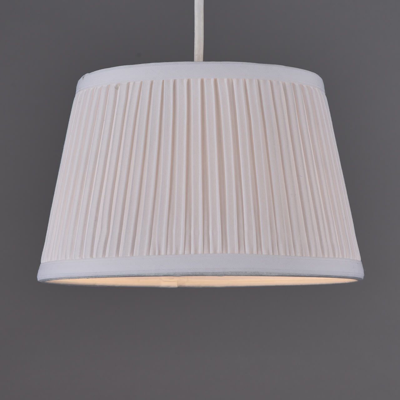 30cm Pleated White Shade