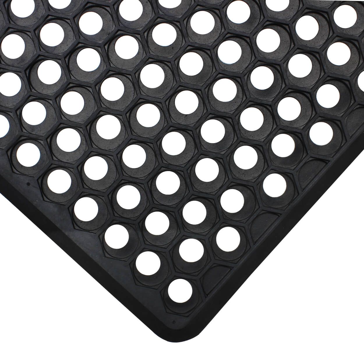 JVL Honeycomb Rubber Scraper Doormat 40x60cm