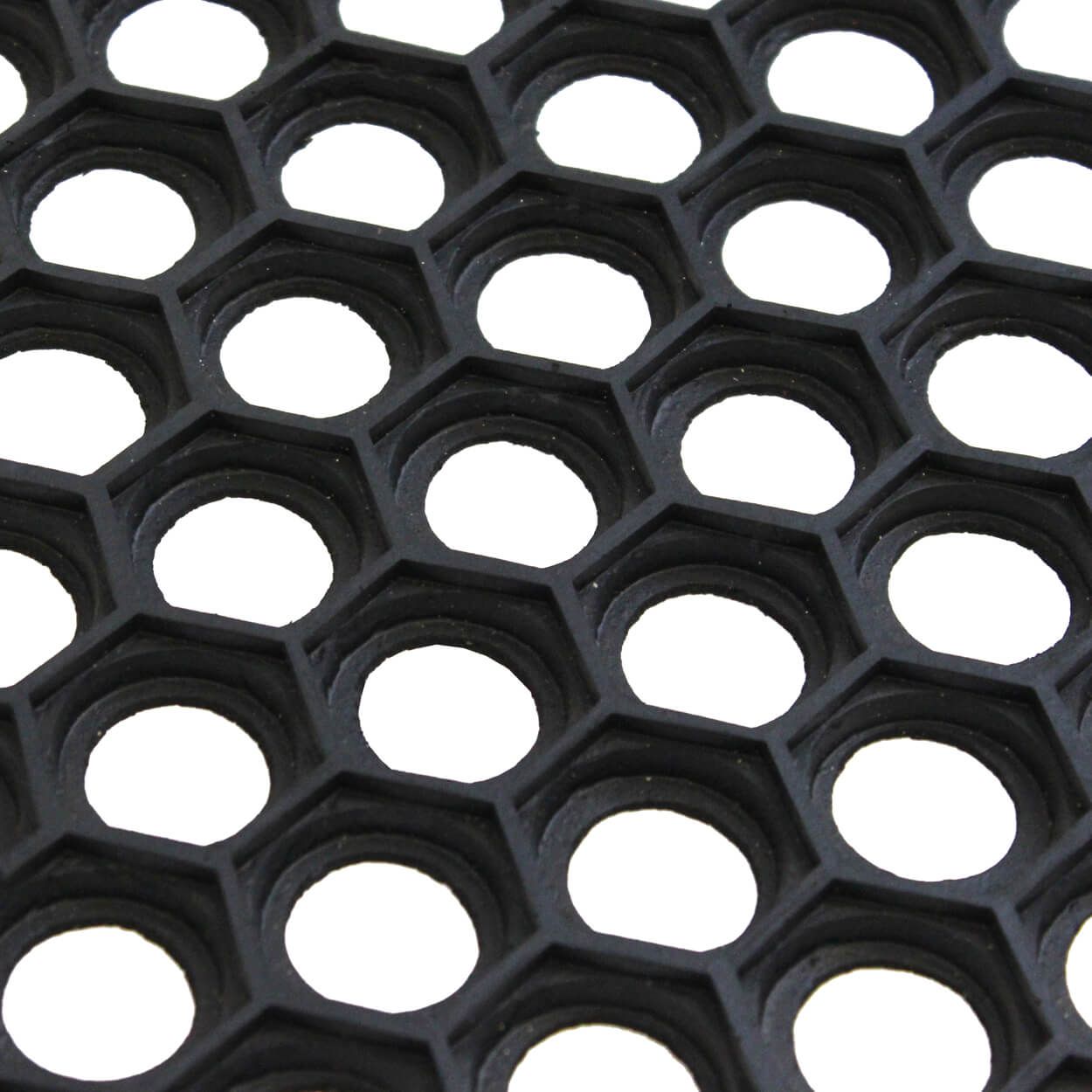 JVL Honeycomb Rubber Scraper Doormat 40x60cm