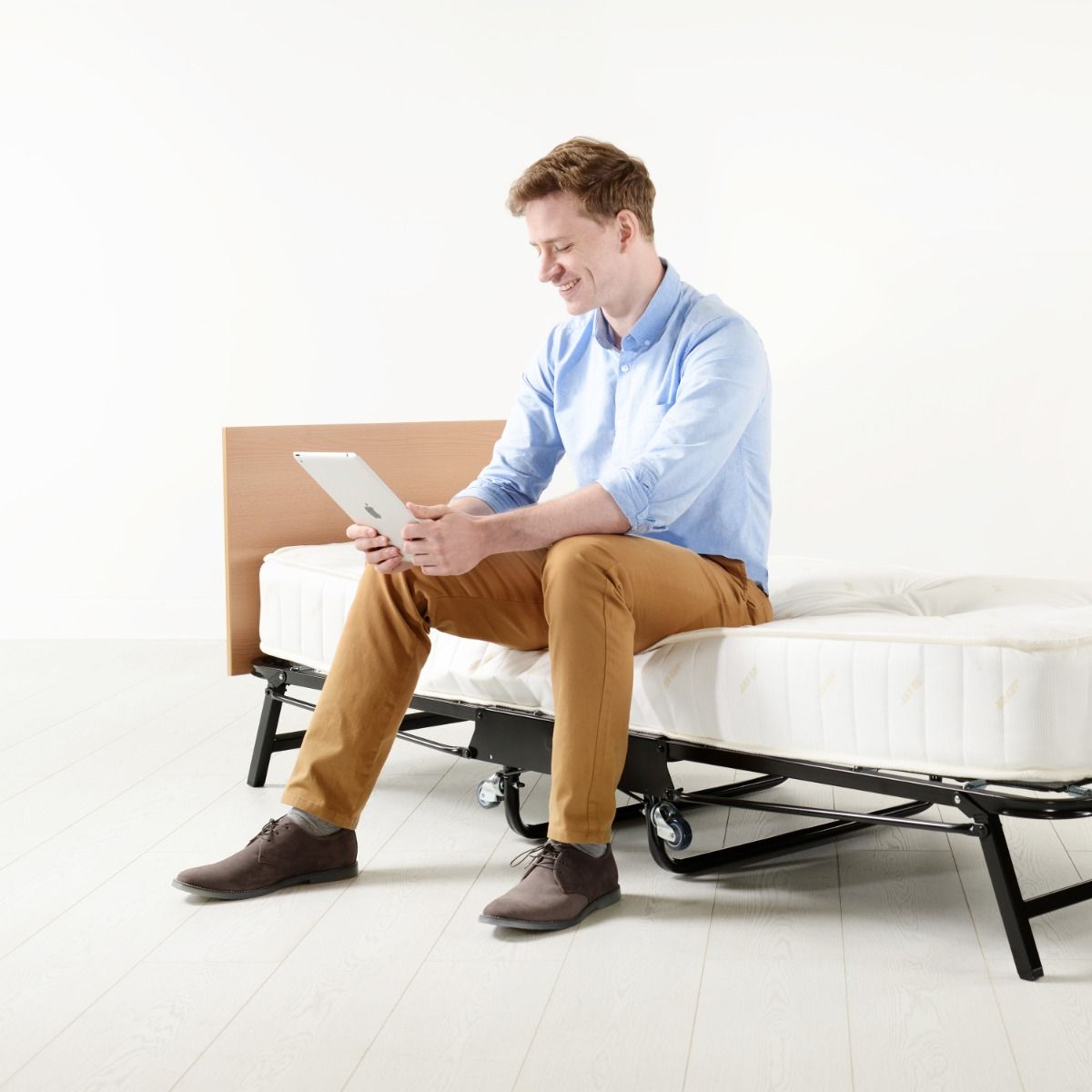 Jay-Be Crown Premier Folding Bed with Deep Sprung Mattress - Single 