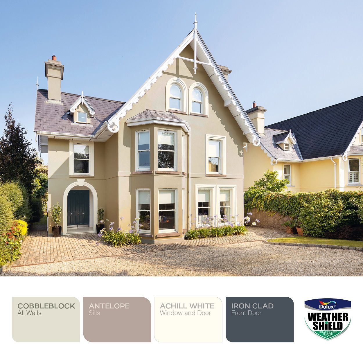 Dulux Weathershield Smooth Masonry Achill White 5L