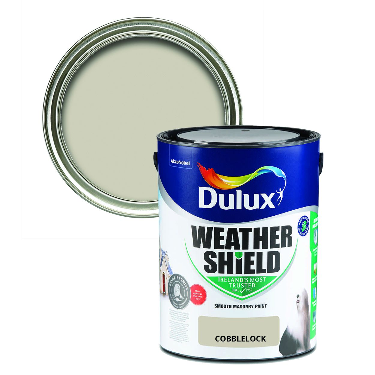 Dulux Weathershield Smooth Masonry Cobblelock 5L