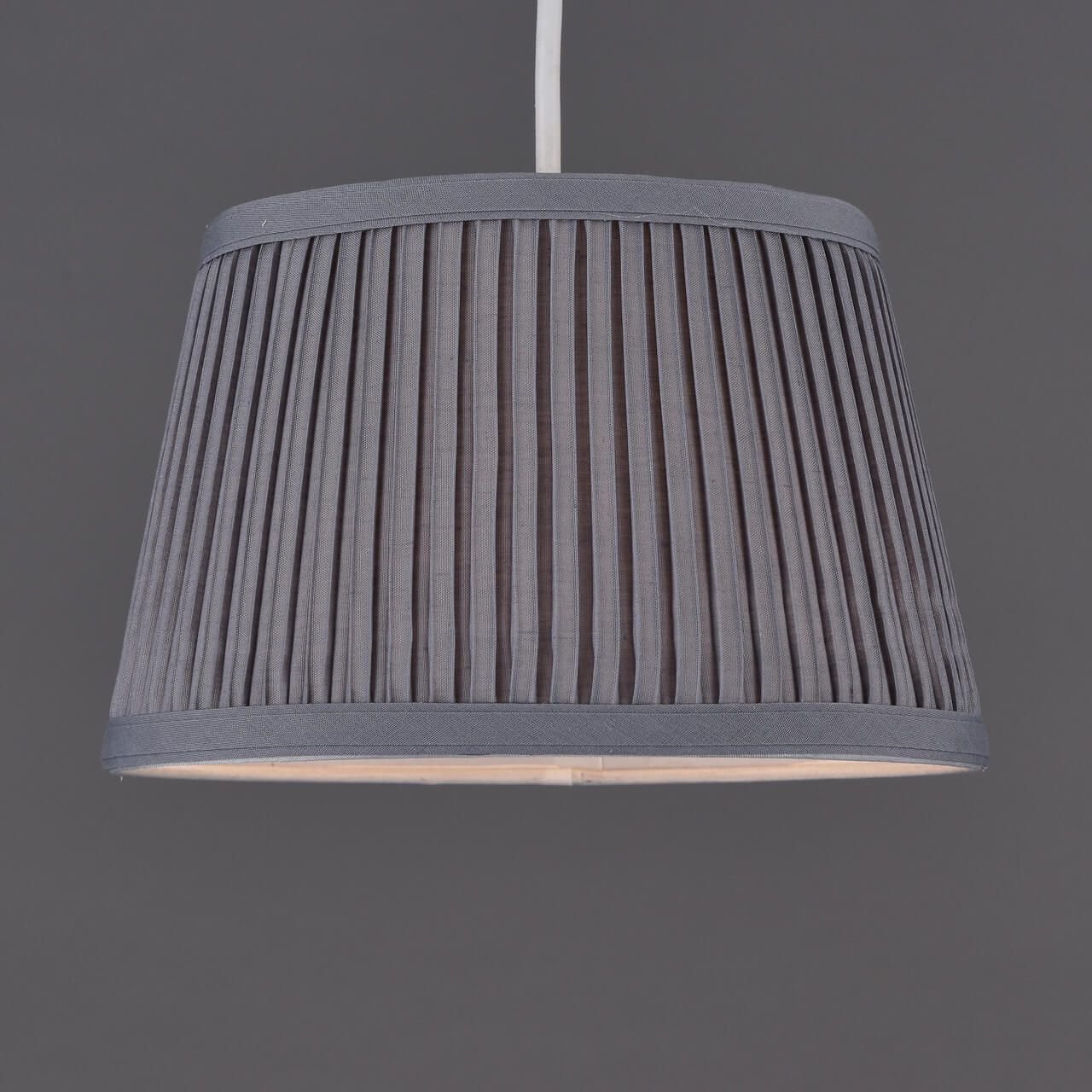 25cm Pleated Grey Shade